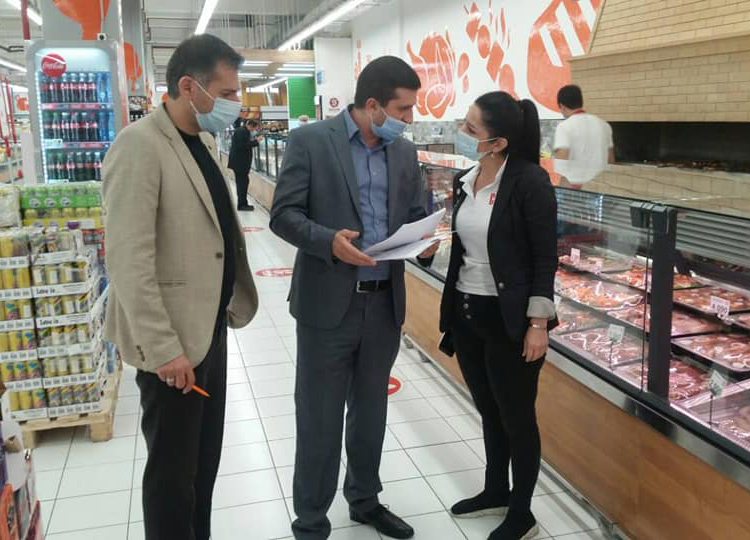 Сегодняшние проверки инспекторов ИОБПП с целью предотвращения распространения ишемической болезни сердца прошли в торговой сети административного района Эребуни Еревана