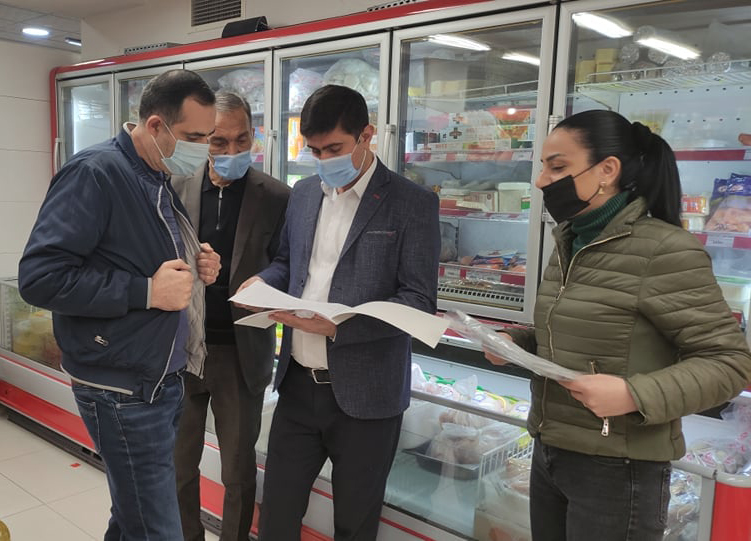 Saturday evening inspections were conducted by FSIB inspectors in shops of Shengavit administrative district of Yerevan